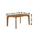Ver imagem 6 de Mesa de Jantar Liz 120cm Tampo MDF Canto Copo Laminado com 4 Cadeiras Lira