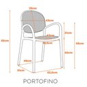 Ver imagem 5 de Cadeira Portofino - Preta fratini