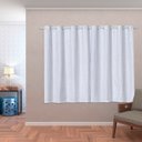 Ver imagem 1 de Cortina Daily Varão 2m Blackout PVC com Voil Xadrez 2,80MX1,60m Sala Quarto Branco