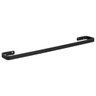 Porta Toalha De Banho Para Banheiro Preto Fosco Plus 80cm - 2