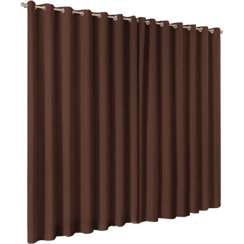 Cortina Blackout em Tecido 5 00x2 50 Corta Luz Ilhos - Tabaco