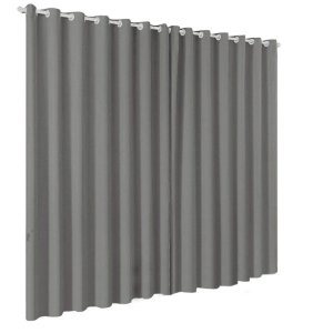 Cortina Blackout em Tecido 5 00x2 50 Corta Luz Ilhos - Cinza