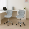 Cadeira Escritório Secretária Ergonômica Kit 2 Unidades – Conforto, Estilo e Mobilidade com Rodízios - 6