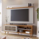 Ver imagem 2 de Rack NT 1175 com Painel NT 1190 Off White com Freijó - Notável
