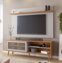 Ver imagem 2 de Rack NT 1175 com Painel NT 1190 Off White com Freijó - Notável