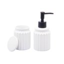 Ver imagem 2 de Kit Banheiro Lavabo Dispenser + Porta Objetos - Lyor