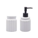 Ver imagem 1 de Kit Banheiro Lavabo Dispenser + Porta Objetos - Lyor