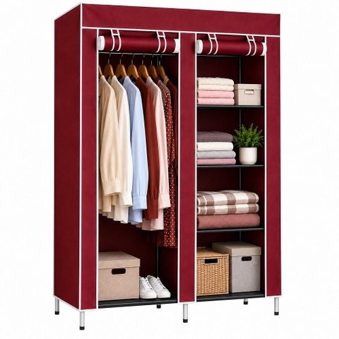 Organizador Roupas Portatil Armario Modular Cabideiro Quarto Sapatos Brinquedos Lencol Armazenamento
