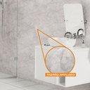 Ver imagem 5 de Papel de Parede Adesivo Lavavel Pedra Marmore Cinza Claro 500x60cm