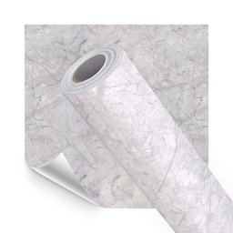 Papel de Parede Adesivo Lavavel Pedra Marmore Cinza Claro 500x60cm - 1