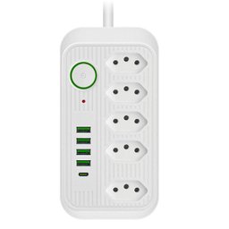 Extensão 5 Tomadas + 4 Usb + Usb-c Filtro de Linha B-max - 5