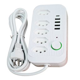 Extensão 5 Tomadas + 4 Usb + Usb-c Filtro de Linha B-max - 7