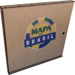 Mapa do Brasil Jogo de Montagem Educativo Estados 26 Peças de Madeira Zanline - 3