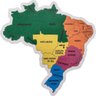 Mapa do Brasil Jogo de Montagem Educativo Estados 26 Peças de Madeira Zanline - 6