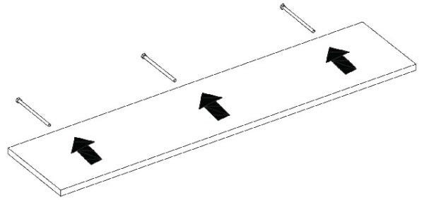 Prateleira 40x100 cms sem suporte PB 40100 - Preto - 6