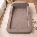 Ver imagem 3 de Cama Montessoriana Infantil 174X94cm - Modelo Lumia - Tecido Bouclê - Cor Marrom - sem Colchão