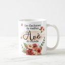 Ver imagem 4 de Caneca Personalizada Melhor Avô do Mundo Floral