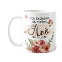Ver imagem 1 de Caneca Personalizada Melhor Avô do Mundo Floral