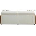 Ver imagem 7 de Sofá Cama Retrátil 3 Lugares Sala 210cm Gardner T03 Linho Bege Couríssimo Marrom - Lyam Decor