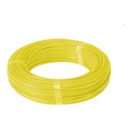Fio Cabo Elétrico Flexível 2,5mm 750V 20 Metros Amarelo - 1