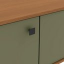 Ver imagem 5 de Rack Kappesberg 3 Portas Canela/verde Frevo 218cm