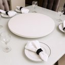 Ver imagem 2 de Centro de Mesa Prato Giratório Tábua 80cm Branco