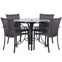 Ver imagem 1 de Mesa e Cadeiras Ascoli Para Jardim, Área externa, Churrasqueira Trama Original