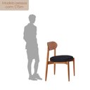 Ver imagem 4 de Conjunto com 2 Cadeiras em Madeira Maciça Hope Preto/Imbuia Marrom