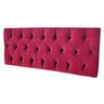 Cabeceira Painel Julie Vermelho Casal Para Cama Box - Estilo Capitone - 1