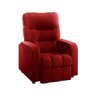 Poltrona do Papai Reclinável Maldivas Suede Vermelho - Star Confort - 4