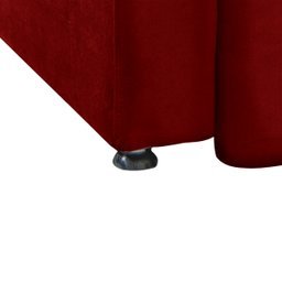 Poltrona do Papai Reclinável Maldivas Suede Vermelho - Star Confort - 7