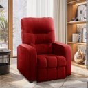 Ver imagem 1 de Poltrona do Papai Reclinável Maldivas Suede Vermelho - Star Confort
