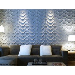 Forma De Gesso 3D Em Abs De 2,0Mm Ondas - 3