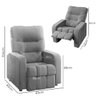 Poltrona do Papai Reclinável Maldivas Suede Cinza Plus - Star Confort - 11