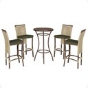 Ver imagem 1 de Mesa Bistro e 4 Banquetas Roma Corda Náutica 13 Trama