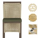 Ver imagem 4 de Mesa Bistro e 4 Banquetas Roma Corda Náutica 13 Trama