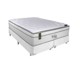 Cama Box Bipartido Casal + Colchão Portobel Ecstasy Molas Ensacadas 70x138x188 - 1