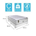 Ver imagem 4 de Cama Box Casal + Colchão Portobel Ecstasy Molas Ensacadas 70x138x188