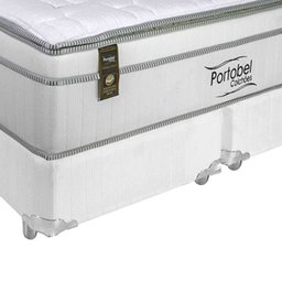 Cama Box Queen + Colchão Portobel Ecstasy Molas Ensacadas 70x158x198 - 2