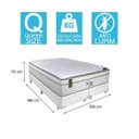 Ver imagem 4 de Cama Box Queen + Colchão Portobel Ecstasy Molas Ensacadas 70x158x198