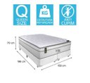 Ver imagem 4 de Cama Box Queen + Colchão Portobel Ecstasy Molas Ensacadas 70x158x198