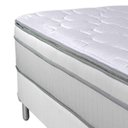 Ver imagem 3 de Cama Box Queen + Colchão Portobel Ecstasy Molas Ensacadas 70x158x198