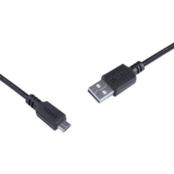 Cabo para Celular Smartphone Micro USB para USB a 2.0 50 Cm Preto - Pmuap-05 - 4