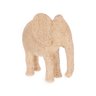 Escultura Elefante em Fibra de Vidro com Texturas Bege Mart - 1