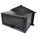 Ver imagem 2 de Caixa de Correio modelo Casinha 4 PVC - Preta e Dourada - Muro e Portão - Real - Ficone Reis