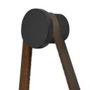 Ver imagem 3 de Espelho Decorativo Redondo com Alça de Couro Sunset Preto - Pr Móveis