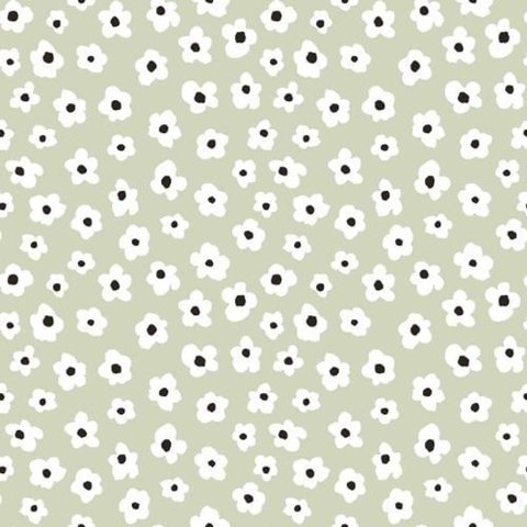 Papel de Parede Minime Floral Verde 17137