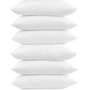 Ver imagem 1 de Kit 6 Travesseiro Plumas de Ganso Percal 200 Fios Antimofo e Antialérgico 50 x 70cm Casa Dona
