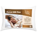 Ver imagem 4 de Kit 2 Travesseiros 100% Algodão Percal 200 Fios Fibra Siliconizada Antialérgico 70 x 50cm Casa dona
