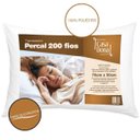 Ver imagem 2 de Kit 4 Travesseiros 100% Algodão Percal 200 Fios Fibra Siliconizada Antialérgico 70 x 50cm Casa Dona